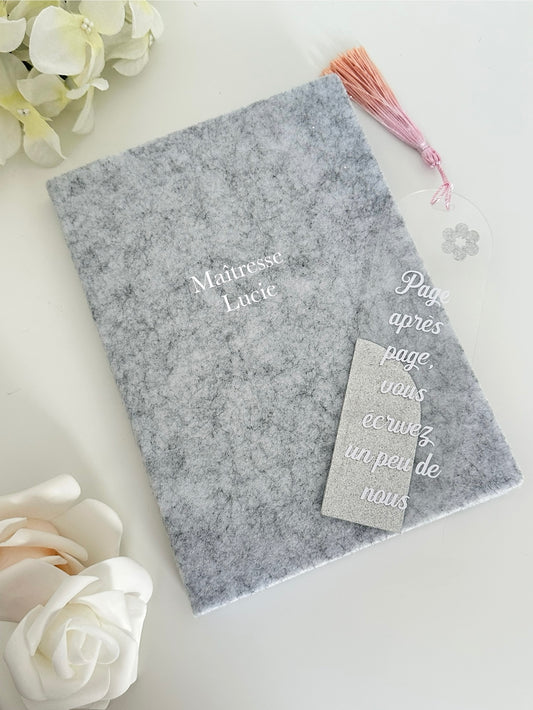 Set carnet de note+marque page